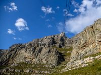 Blick hinauf zum Tafelberg